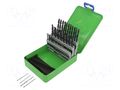 Drill set; for metal; high speed steel; plastic cassette; 50pcs. RECA RECA-0624-004-007