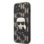 Karl Lagerfeld KLHCP13SPMNIKBK iPhone 13 mini 5.4&quot; hardcase black/black Monogram Ikonik Patch, Karl Lagerfeld 3666339049362 3666339049362