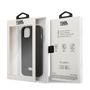 Karl Lagerfeld KLHCP13SSFMP2K iPhone 13 mini 5.4&quot; hardcase black/black Saffiano Plaque, Karl Lagerfeld 3666339048921 3666339048921