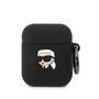 Karl Lagerfeld KLA2RUNIKK AirPods 1/2 cover black/black Silicone Karl Head 3D, Karl Lagerfeld 3666339087807 3666339087807