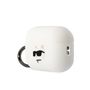 Karl Lagerfeld KLAP2RUNCHH AirPods Pro 2 cover white/white Silicone Choupette Head 3D, Karl Lagerfeld 3666339099275 3666339099275