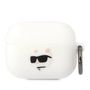 Karl Lagerfeld KLAPRUNCHH AirPods Pro cover white/white Silicone Choupette Head 3D, Karl Lagerfeld 3666339087937 3666339087937