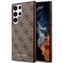 Guess GUHCS23LG4GFBR S23 Ultra S918 brown/brown hard case 4G Metal Gold Logo, Guess 3666339117009