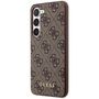 Guess GUHCS23SG4GFBR S23 S911 brown/brown hard case 4G Metal Gold Logo, Guess 3666339116989