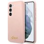 Guess GUHCS23SLSLMGPP S23 S911 pink/pink hardcase Silicone Script Metal Logo, Guess 3666339115029 3666339115029