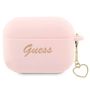Guess GUAP2LSCHSP AirPods Pro 2 cover pink/pink Silicone Charm Heart Collection, Guess 3666339111014 3666339111014