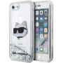 Karl Lagerfeld KLHCI8LNHCCS iPhone 7/8/ SE 2020/2022 silver/silver hardcase Glitter Choupette Head, Karl Lagerfeld 3666339118853 3666339118853