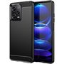 Carbon Case Xiaomi Poco X5 Pro 5G flexible silicone carbon cover black, Hurtel 5907769353369 5907769353369