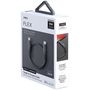 Uniq Flex USB-C / Lightning 18W nylon cable 30 cm - gray, UNIQ 8886463671207 8886463671207