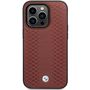Case BMW BMHCP14L22RFGR iPhone 14 Pro 6.1&quot; Burgundy/burgundy Leather Diamond Pattern, BMW 3666339066505 3666339066505