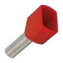 TERMINAL, WIRE FERRULE, 18AWG, RED FTD77-10-D