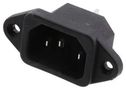 IEC POWER ENTRY, RCPT, 15A, 250VAC, QC MC001534