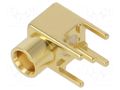 Connector: MCX; socket; female; angled 90°; 50Ω; THT; on PCBs; PTFE LINX TECHNOLOGIES / TE Connectivity CONMCX002