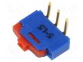 Switch: slide; Pos: 2; SPDT; 0.5A/12VAC; 0.5A/12VDC; ON-ON; PCB APEM NK236WH