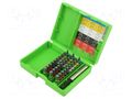 Tools set: screwdriver bits; Torx®; Kit: adapter; 1/4"; 31pcs. RECA RECA-0702-930-083