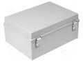 Enclosure: wall mounting; X: 400mm; Y: 300mm; Z: 180mm; CAB; ABS; grey FIBOX CABABS403018G