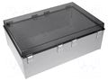 Enclosure: wall mounting; X: 600mm; Y: 400mm; Z: 220mm; CAB; grey FIBOX CABPC604022T