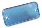 CLOSED BEZEL, ABS, BLUE/CLEAR, ENCLOSURE 1455PPLTBU
