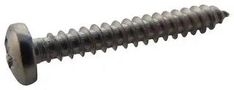 SCREW, POZI PAN, STEEL, A2, #6X1, PK100 N61.000 PRA2ABS100-