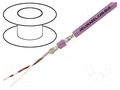 Wire: data transmission; 1x2x0.25mm2; violet; stranded; Cu; 6.2mm HELUKABEL CANBUS-1X2X0.25-DC