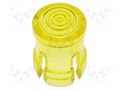 LED lens; round; yellow; lowprofile; 3mm KEYSTONE KEYS8658