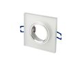 LED line® downlight glass square white 90x26x10mm frosted GLIKKA 241338 5901583241338