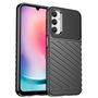 Thunder Case case for Samsung Galaxy A24 4G silicone armor case black, Hurtel 5907769353628