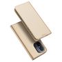Dux Ducis Skin Pro Case For Xiaomi Redmi 11A / Poco C55 / Redmi 12C Cover Flip Card Wallet Stand Gold, Dux Ducis 6934913030875