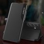 Eco Leather View Case Cover for Xiaomi Redmi Note 12 5G / Poco X5 5G with Flip Stand Black, Hurtel 5907769353949
