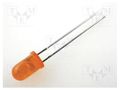LED; orange; 5mm; 8÷30mcd; 60°; Front: convex; 2÷2.5VDC KINGBRIGHT ELECTRONIC L-53ED