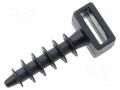 Peg; polyamide; UL94V-2; black; H: 24.7mm; H1: 6.3mm; L: 12.5mm KSS WIRING CH-6