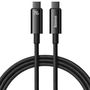 Baseus CAWJ040001 USB-C - USB-C cable 240W 480Mb/s 1m - black, Baseus 6932172628826 6932172628826