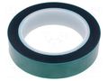 Tape: electrical insulating; W: 25mm; L: 66m; Thk: 0.06mm; green IPT 3101-25MM-66M