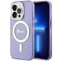 Guess GUHMP14LHCMCGU iPhone 14 Pro 6.1" purple/purple hardcase Glitter Gold MagSafe, Guess 3666339125684 3666339125684