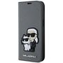 Karl Lagerfeld KLBKP14SSANKCPG iPhone 14 6.1&quot; bookcase silver/silver Saffiano Karl &amp; Choupette, Karl Lagerfeld 3666339122829 3666339122829
