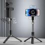 Selfie stick / telescopic pole with tripod Dudao F18B - black, Dudao 6973687248338 6973687248338
