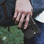 Hybrid Armor Camshield Case with Stand and Camera Cover for iPhone 15 Plus - Black, Hurtel 5907769357435 5907769357435