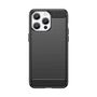 Flexible carbon pattern case for iPhone 15 Pro Max Carbon Case - black, Hurtel 5907769356506 5907769356506