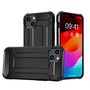 iPhone 15 Plus Hybrid Armor case - black, Hurtel 5907769357343 5907769357343