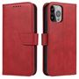 Wallet Case with Stand for iPhone 15 Plus Magnet Case - Red, Hurtel 5907769356346 5907769356346