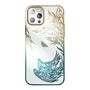 Luxury iPhone 14 Case with Kingxbar Phoenix Crystals - Gold and Blue, Kingxbar 6959003508041 6959003508041