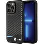Case BMW BMHCP13L22NBCK iPhone 13 Pro / 13 6.1" black/black hardcase Leather Carbon, BMW 3666339125424