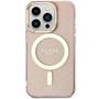 Guess GUHMN61HCMCGP iPhone 11 / Xr 6.1" pink/pink hardcase Glitter Gold MagSafe, Guess 3666339125806 3666339125806
