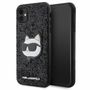 Karl Lagerfeld KLHCN61G2CPK iPhone 11 / Xr 6.1" black/black hardcase Glitter Choupette Patch, Karl Lagerfeld 3666339170028 3666339170028