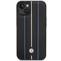 Case BMW BMHCP14S22RVSK iPhone 14 6.1" black/black hardcase Leather Stamp Blue Lines, BMW 3666339066321 3666339066321