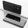 Hard flip case for Samsung Galaxy S23 FE Clear View Case - black, Hurtel 9145576281017