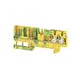 PE terminal, PUSH IN, 2.5 mm², 800 V, Number of connections: 4, Number of levels: 1, Green/yellow Weidmuller 1513920000