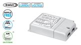 32W CC+CV LED supply, with DIP switches: 250-700mA, 12V (900mA), 24V (830mA); controlled by AM (1-10V), PUSH, DALI 151424