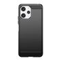 Flexible carbon pattern case for Xiaomi Redmi 12 Carbon Case - black, Hurtel 9145576281543