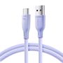 Joyroom Multi-Color Series S-A34 USB-A / USB-C 100W Cable 1m - Purple, Joyroom 6941237110459